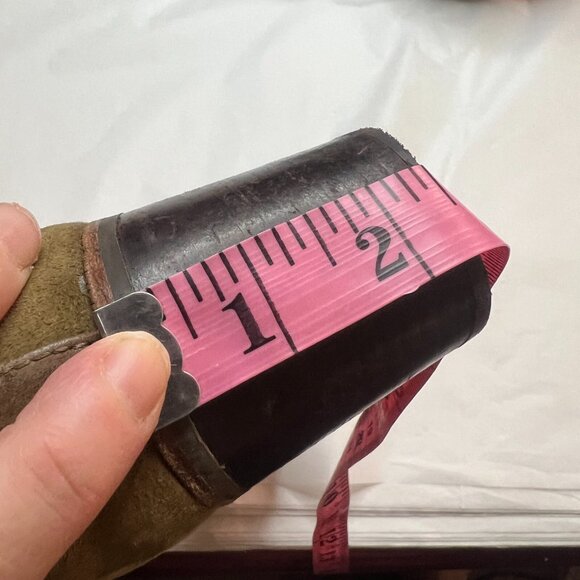 Sperry Ambrose Womens 8.5M Brown Olive Leather Ankle Boots Chunky Heel Buckle - Picture 10 of 12